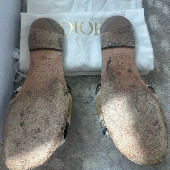 Dior Women's Shoes - DWAY slide teal blue green color - Picture 2 of 3